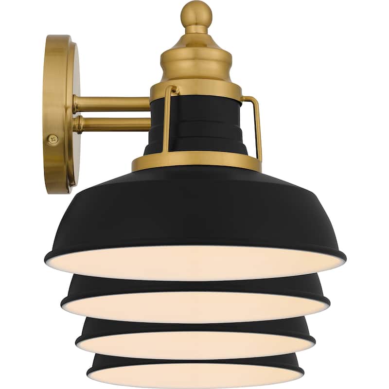 Huxley 4-Light Aged Brass Bath Light