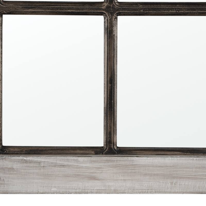 Elk Home Upland Antique Silver Glass 25 Inch Wide Mirror