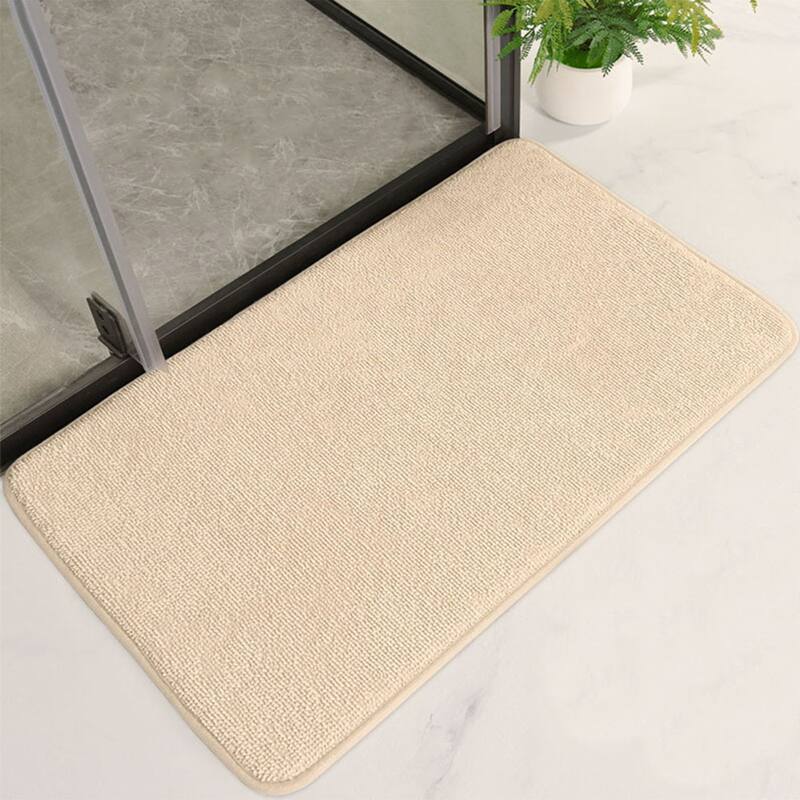 Bathroom Rug, Soft Non Slip Memory Foam Bath Mat, Water Absorbent Carpet for Toilet and Floor