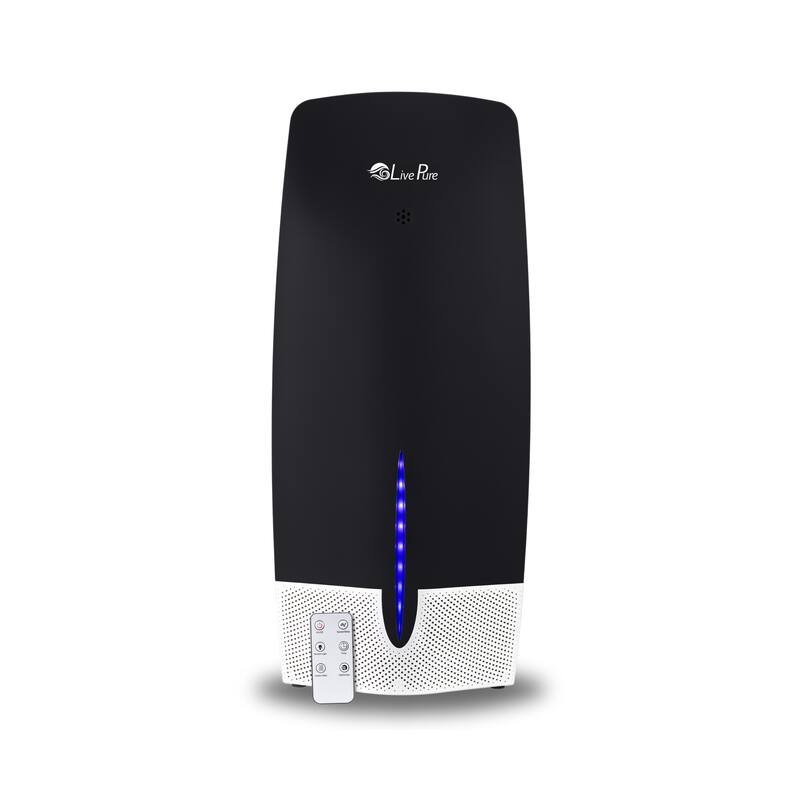 LivePure True HEPA Air Purifier w/Granular Carbon Insert, LP470THP - Black