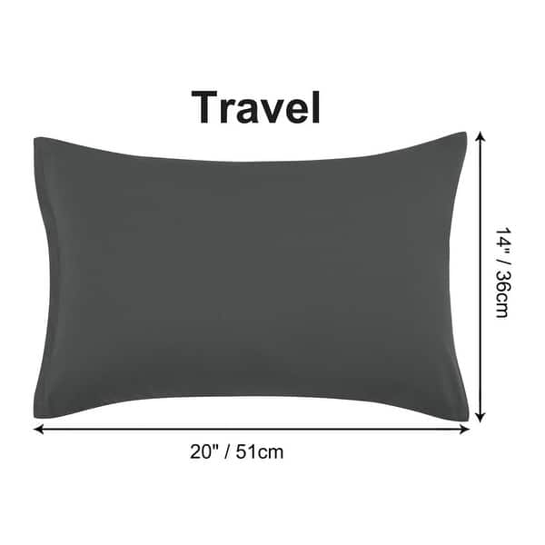 dimension image slide 5 of 39, 2 Pcs Zippered Pillowcases, Brushed Microfiber Pillow Case Cover