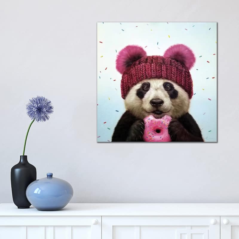 iCanvas "First Bite" by Lucia Heffernan Canvas Print - 18x18x1.5