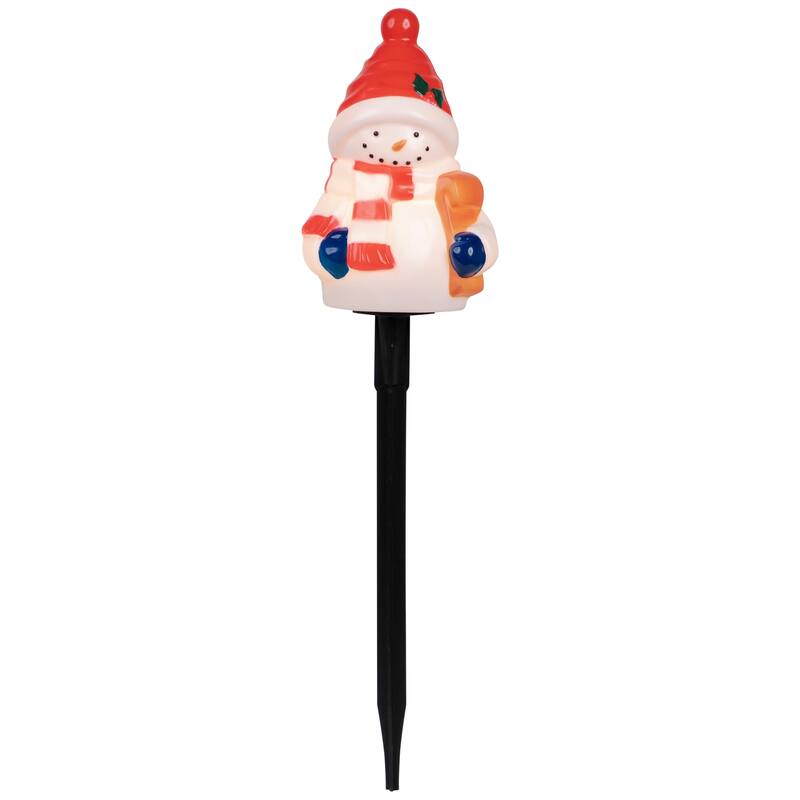 Set of 4 Jolly Snowmen Christmas Pathway Markers 16"