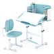 preview thumbnail 18 of 28, Costway Kid’s Study Desk & Chair Set with Tilt Desktop, Pen Holder & - See Details