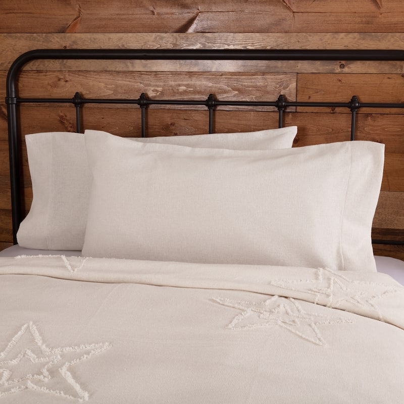 Burlap Pillow Case Set