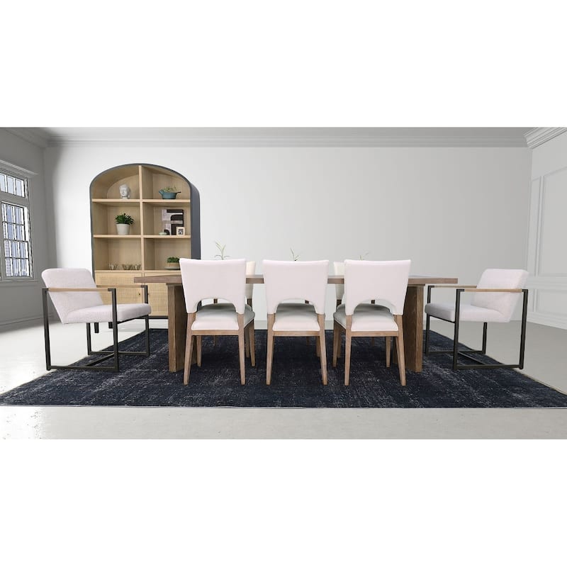 Coco 95" Wide Ash Rectangular Dining Table
