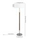 Silver Orchid Gotho Pedestal Contemporary Floor Lamp