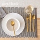 preview thumbnail 91 of 91, over&back Hand-Blocked 100% Cotton Placemats - Machine Washable - Set of 4