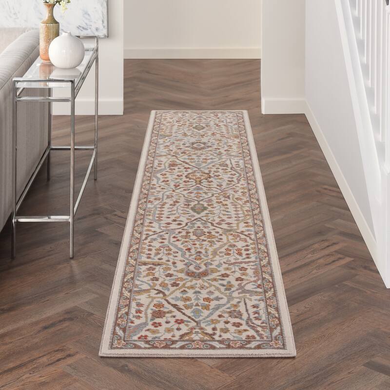 Nourison Parisa Traditional Persian Floral Area Rug