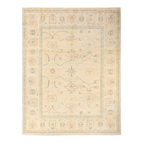 Overton Eclectic, One-of-a-Kind Handmade Area Rug - Ivory, 8' 1" x 10' 2" - 8 X 10