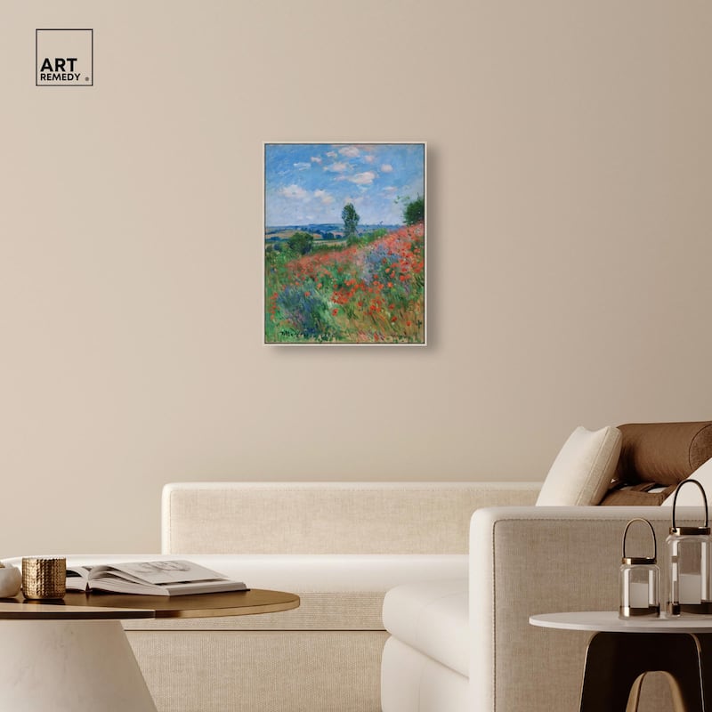 Blanket of Poppies II Canvas by Art Remedy