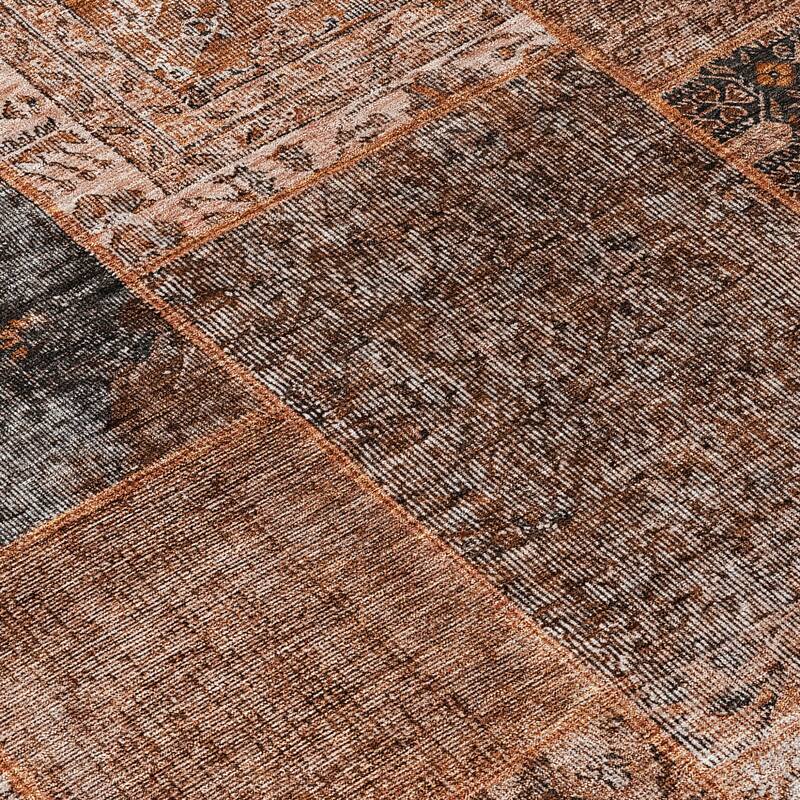 HomeRoots Patchwork Transitional Rectangle Outdoor Rug