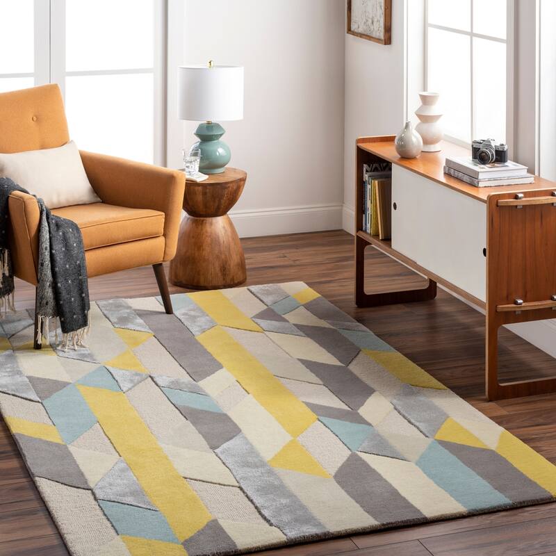 Presley Modern & Contemporary Area Rug - 2' x 3' - Gray/Multi
