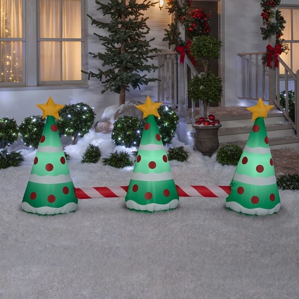 Gemmy Christmas Airblown Inflatable Pathway S/3 Christmas Tree, 2 ft ...