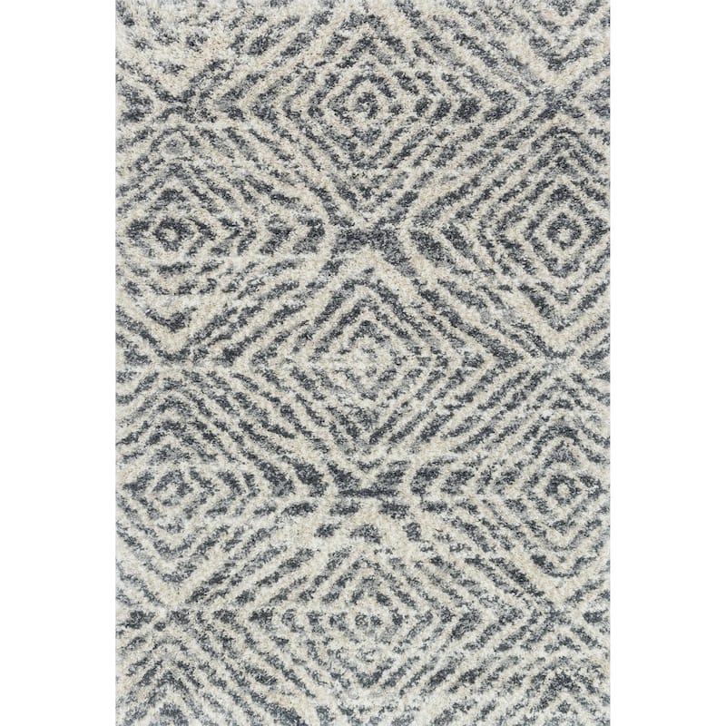 Alexander Home Geometric Moroccan Shag Area Rug