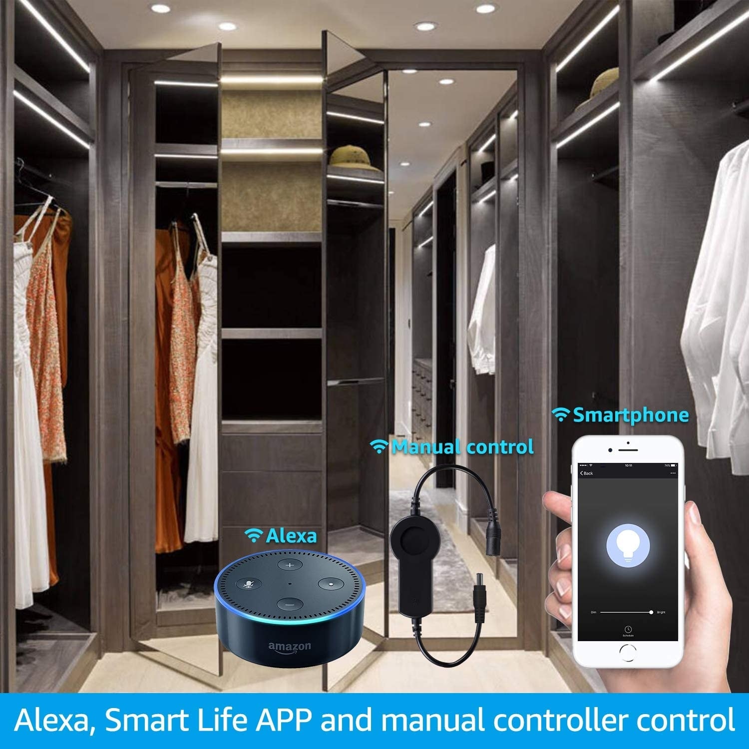 BLACK & DECKER Works with Alexa Smart Under Cabinet Lighting 4