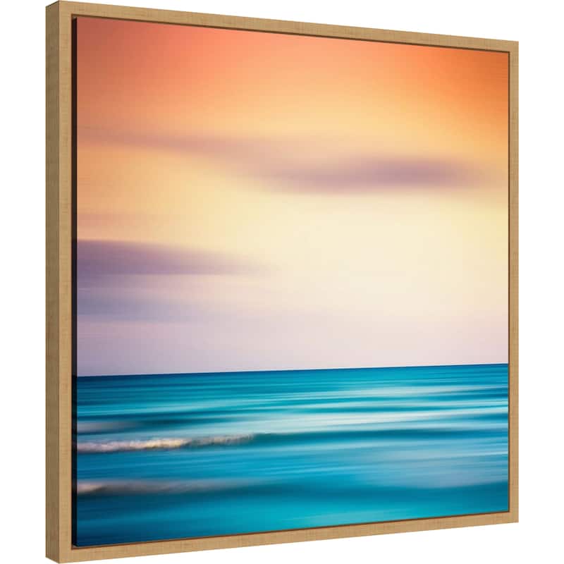 Sunset Shimmer by Dirk Wustenhagen Framed Canvas Wall Art Print - Sylvie Maple