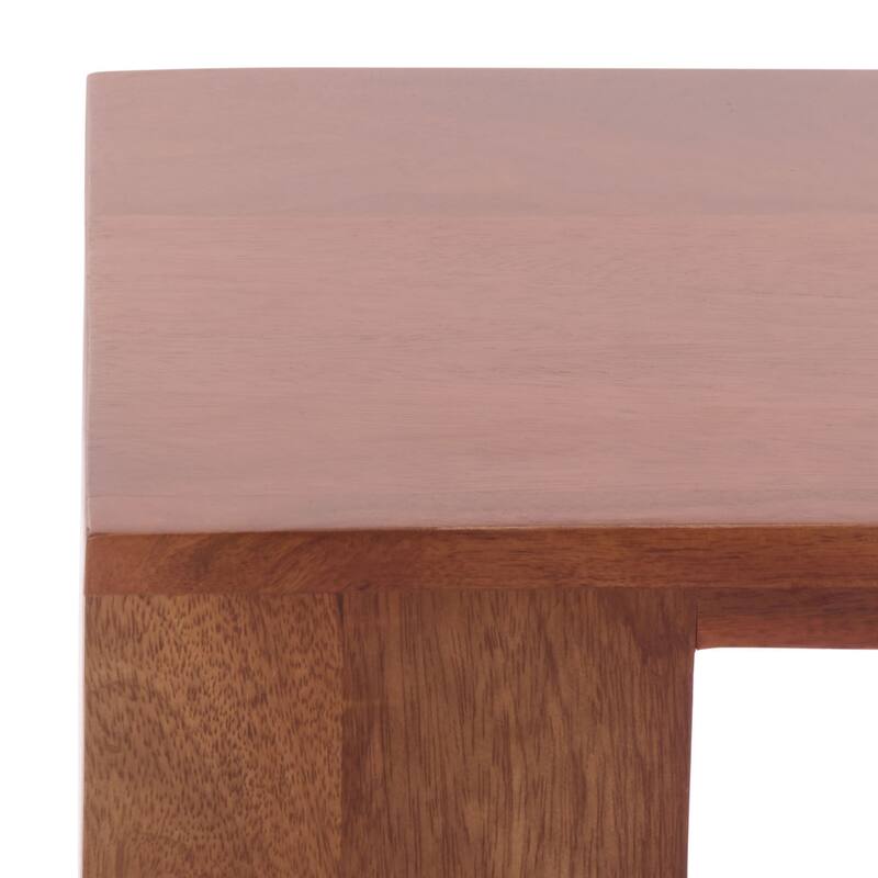 SAFAVIEH Home Catina Glass Accent Table - 12"W x 12"D x 24"H