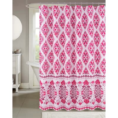Cedar Floral Seashells Starfish Flowers Shower Curtains with Hooks