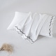 preview thumbnail 5 of 4, Luxury Long Staple Cotton Sateen 400 Thread Count Embroidered Standard Pillowcases, Set of 2