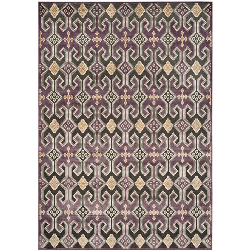 SAFAVIEH Paradise Wintrud Modern Viscose Rug - 8' x 11'2" - Purple/Multi - Rectangle