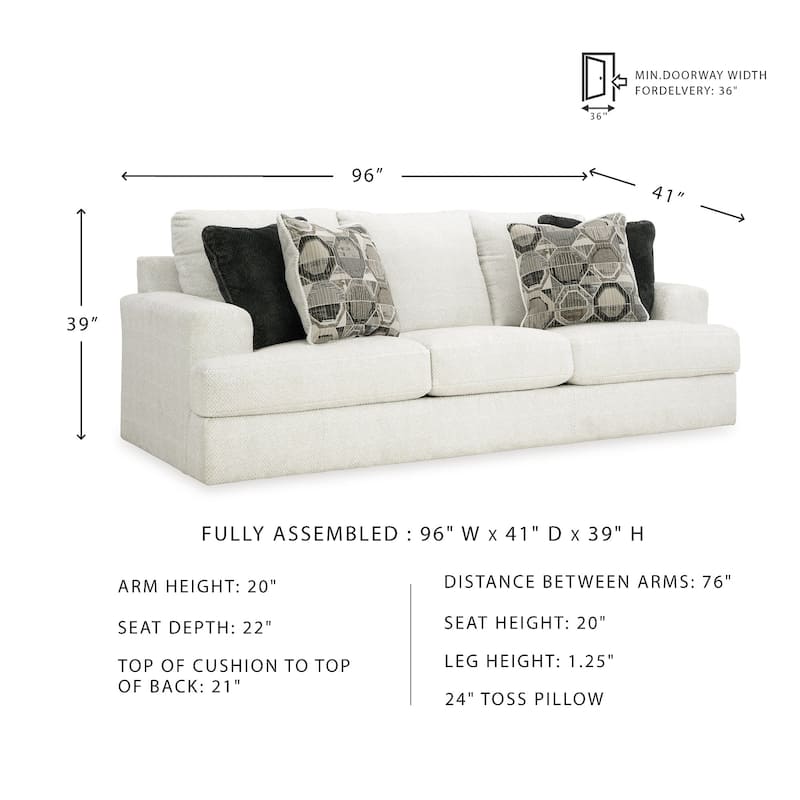Signature Design by Ashley Karinne Sofa - 96"W x 41"D x 39"H