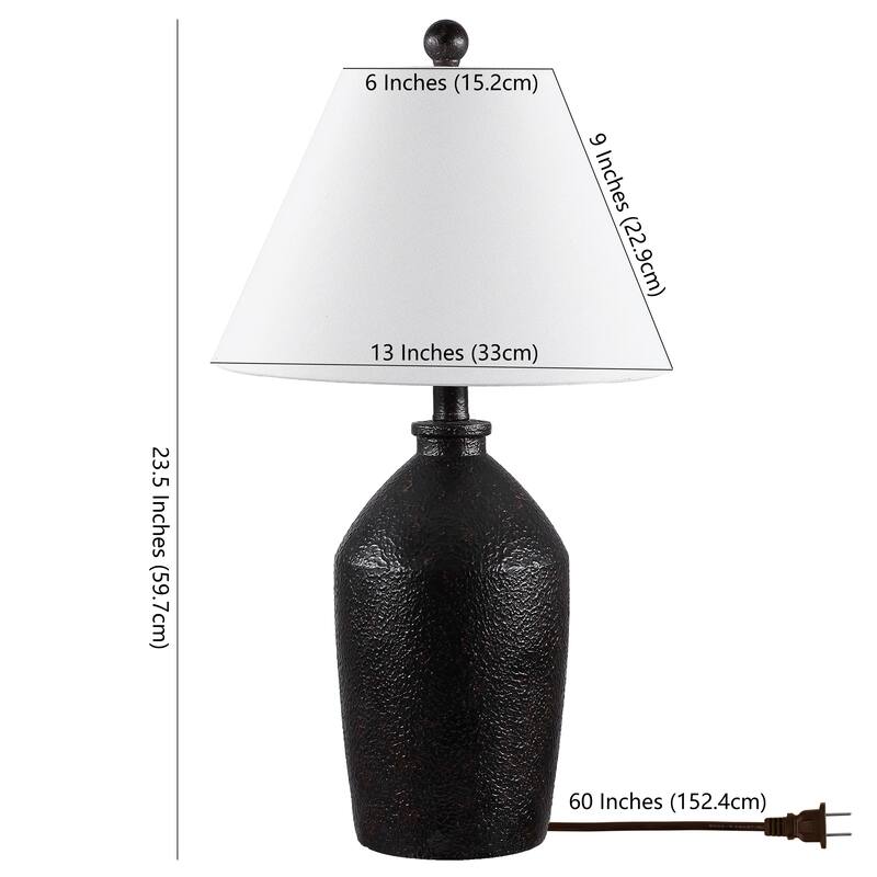 SAFAVIEH Lighting Selna Table Lamp - 13"W x 13"D x 24"H