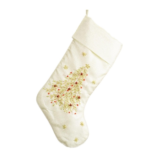 18 elegant cream and metallic silver decorative embroidered lime green christmas tree stocking - Lime Green Christmas Tree 18 elegant cream and metallic silver decorative embroidered lime green christmas tree stocking - Lime Green Christmas Tree