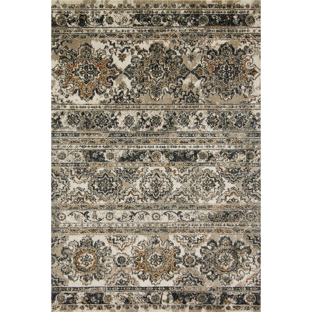 Alexander Home Verona Geometric Border Transitional Rug