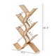 preview thumbnail 9 of 9, Rattan Tree Bookshelf 6-Tier Freestanding Bookcase for Living Room
