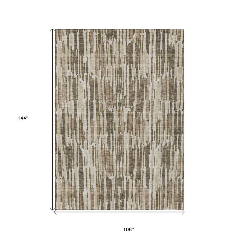 HomeRoots Abstract Transitional Rectangle Outdoor Rug