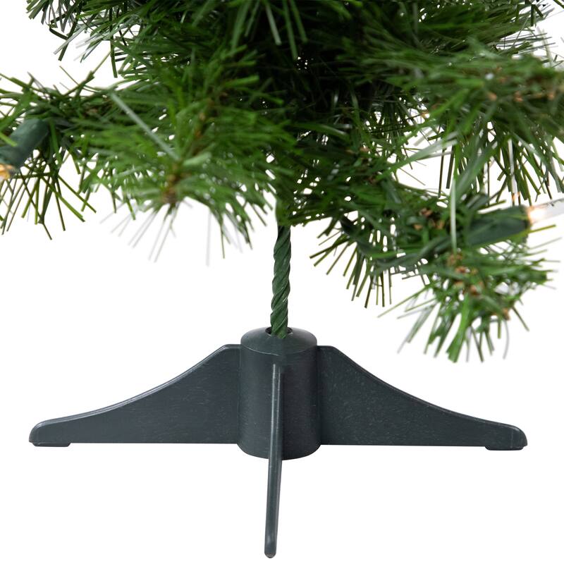 18" Medium Blackwater Fir Artificial Christmas Tree Clear Lights - 1.5 Foot