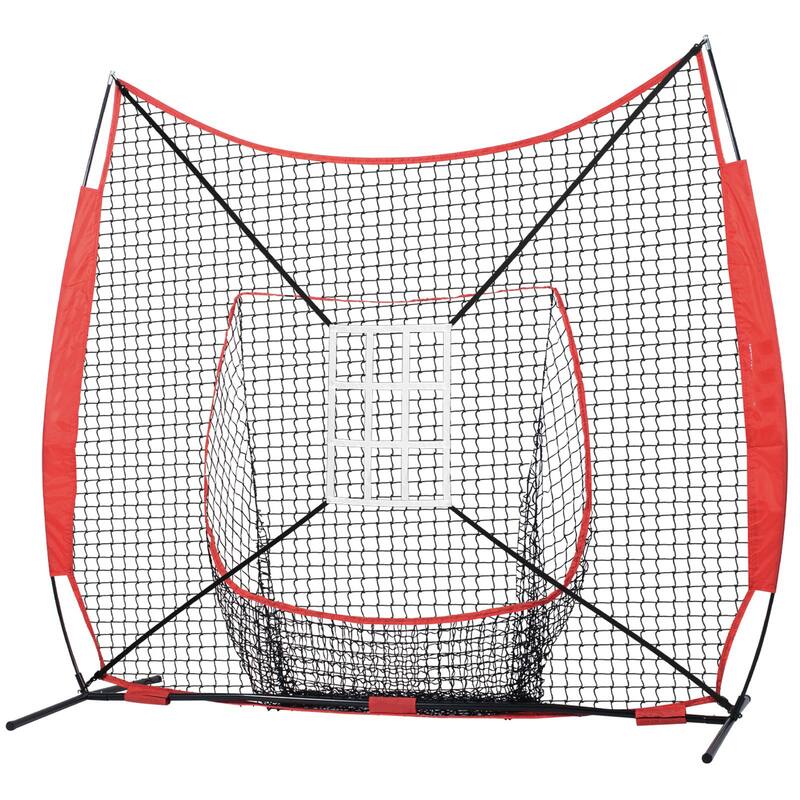 Portable 7x7 Baseball Training Net for Hitting, Pitching, Catching