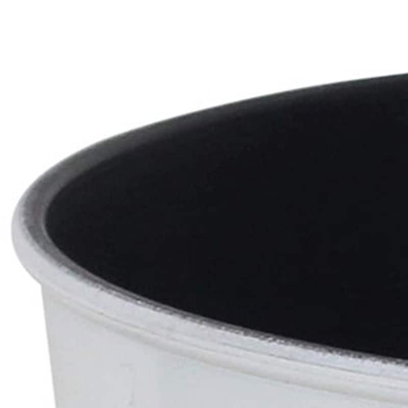 HomeRoots 11" White Recycled Plastic Indoor Outdoor Round Pot Planter
