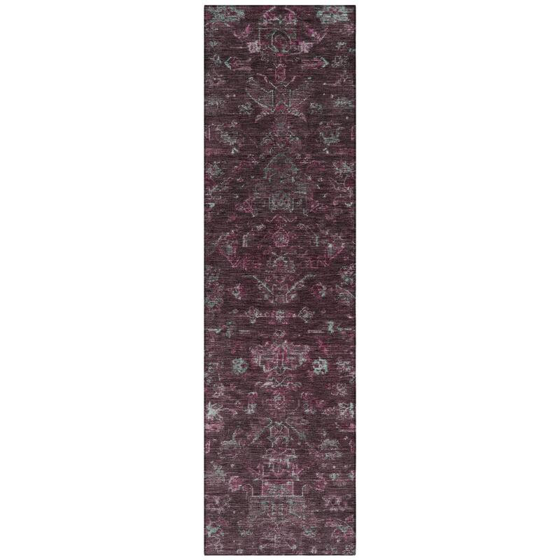Machine Washable Indoor/ Outdoor Traditional Chelsea Chantille Rug