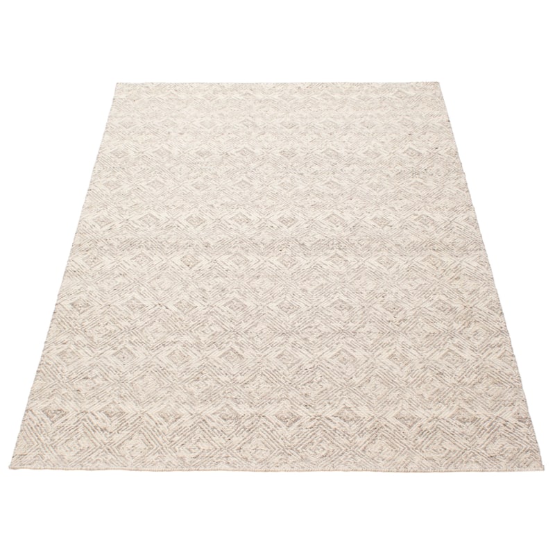 ECARPETGALLERY Hand Tufted Timeless Grey Wool Rug - 5'3 x 8'0
