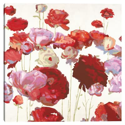 Red Floral Dream II by Randy Hibberd Canvas Art Print