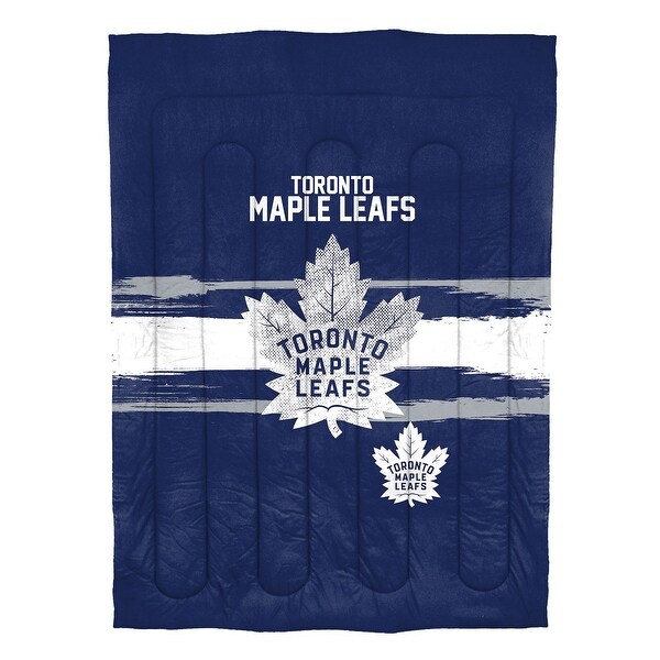NHL Officially Licensed Toronto Maple Leafs Comforter & Sham Set