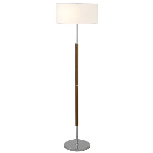 Silver Orchid Gotho Pedestal Contemporary Floor Lamp