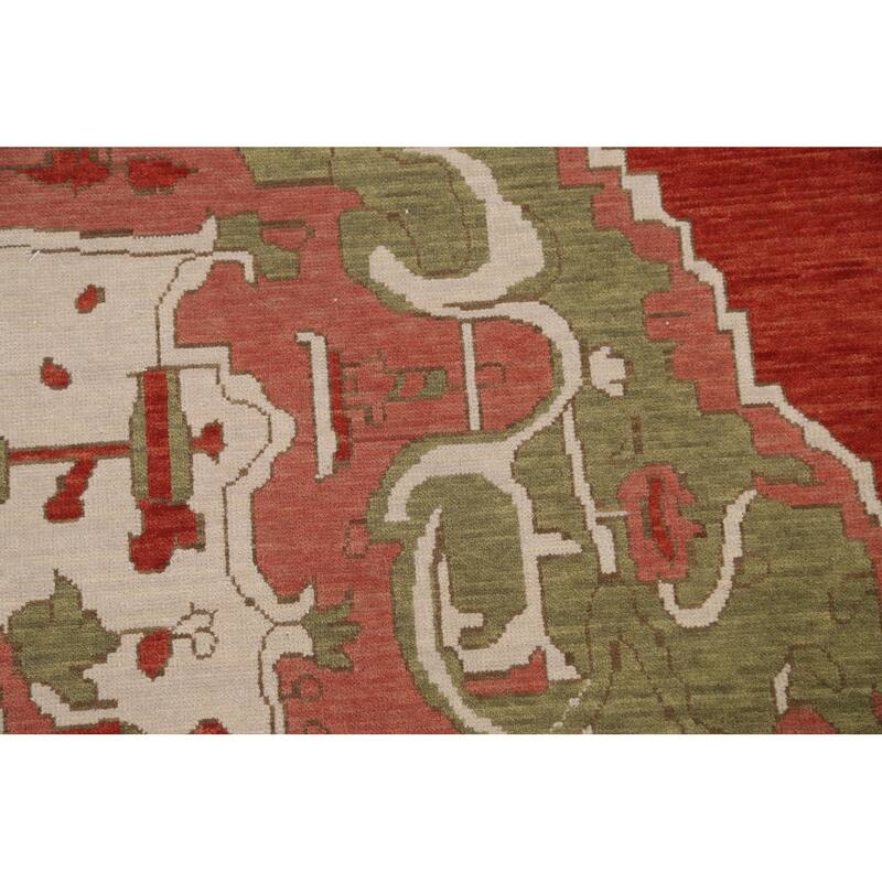 Traditional Heriz Serapi Turkish Oriental Area Rug Wool Hand-knotted - 9'9" x 13'0"