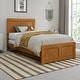 preview thumbnail 33 of 174, Canyon Foundation Bed Frame with Matching Footboard Light Toffee - Twin