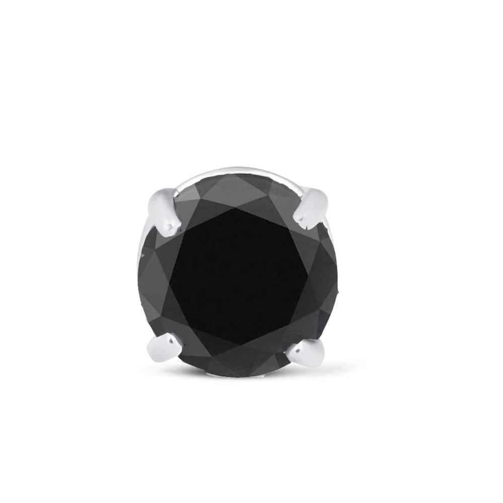 Bliss Diamond 1/4 Ct Black Diamond Single Stud White Gold