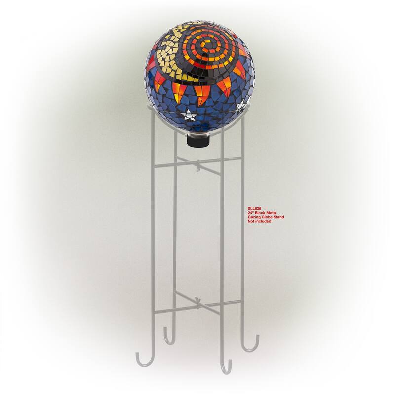 10 Inch Gazing Globe Shinning Purple