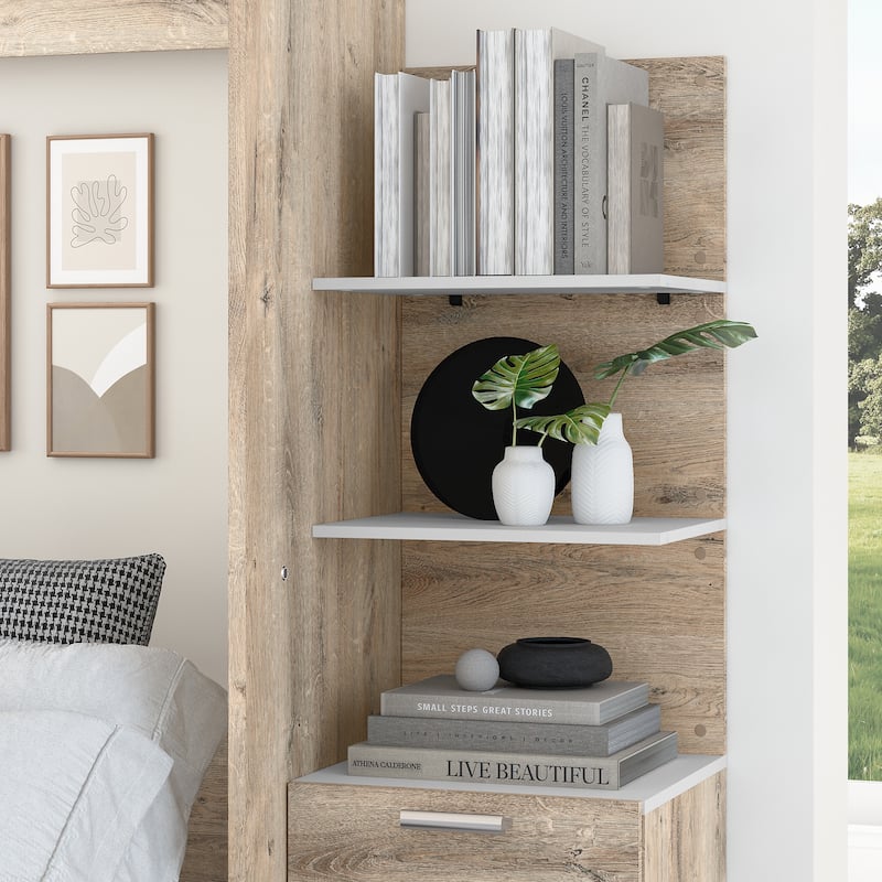 Cielo 20W Set of Floating Shelves for Cielo Murphy Bed by Bestar