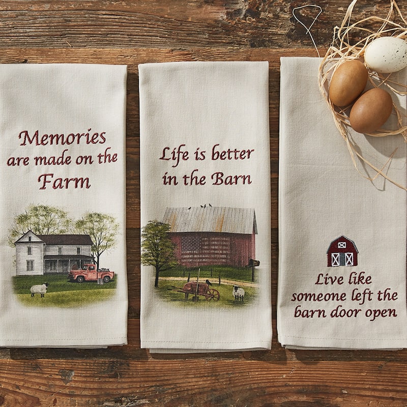 Park Designs Live Like Dishtowel Set of 2 - 18" X 28"
