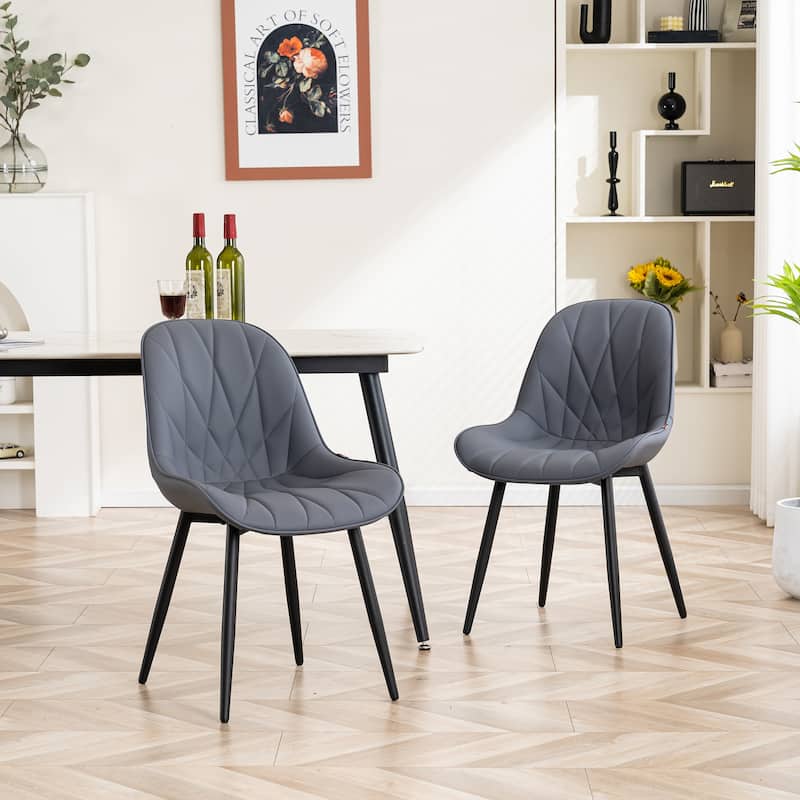 Upholstered Dining Chairs Set of 2 Modern Kitchen Chairs