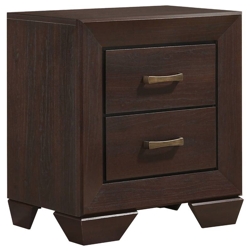 Bello 4pc Queen Size Bedroom Set, Underbed Drawers, Dark Cocoa Brown