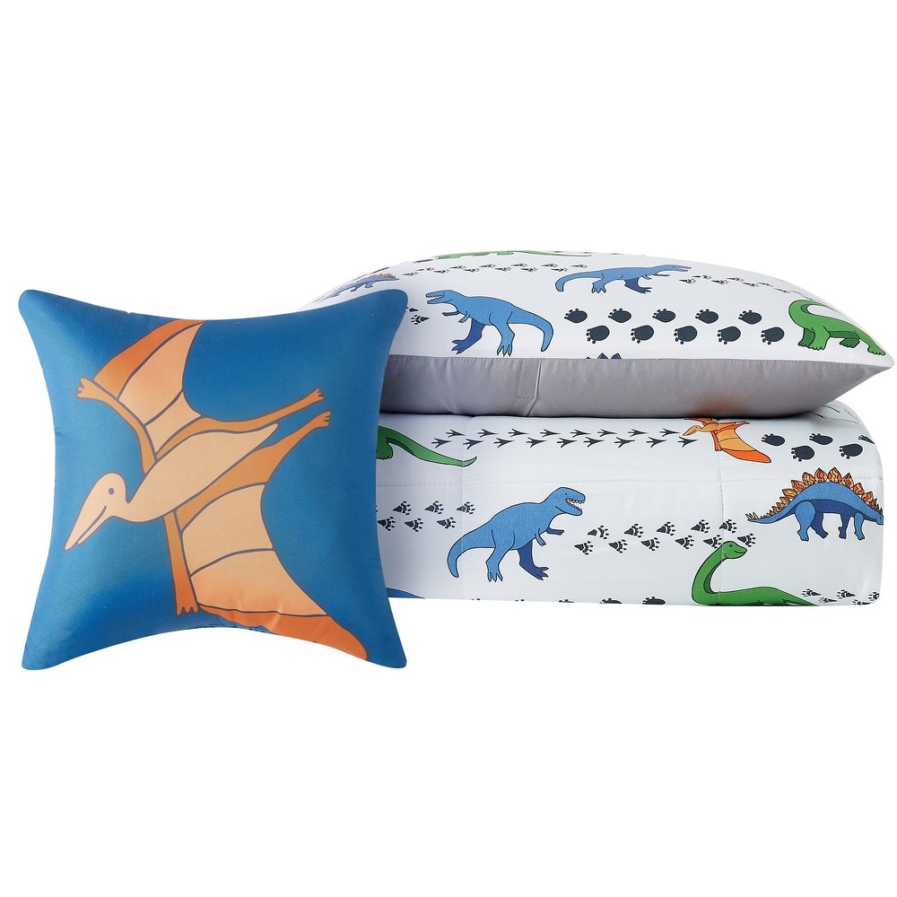 My World Dino Tracks 4 Piece Comforter Set