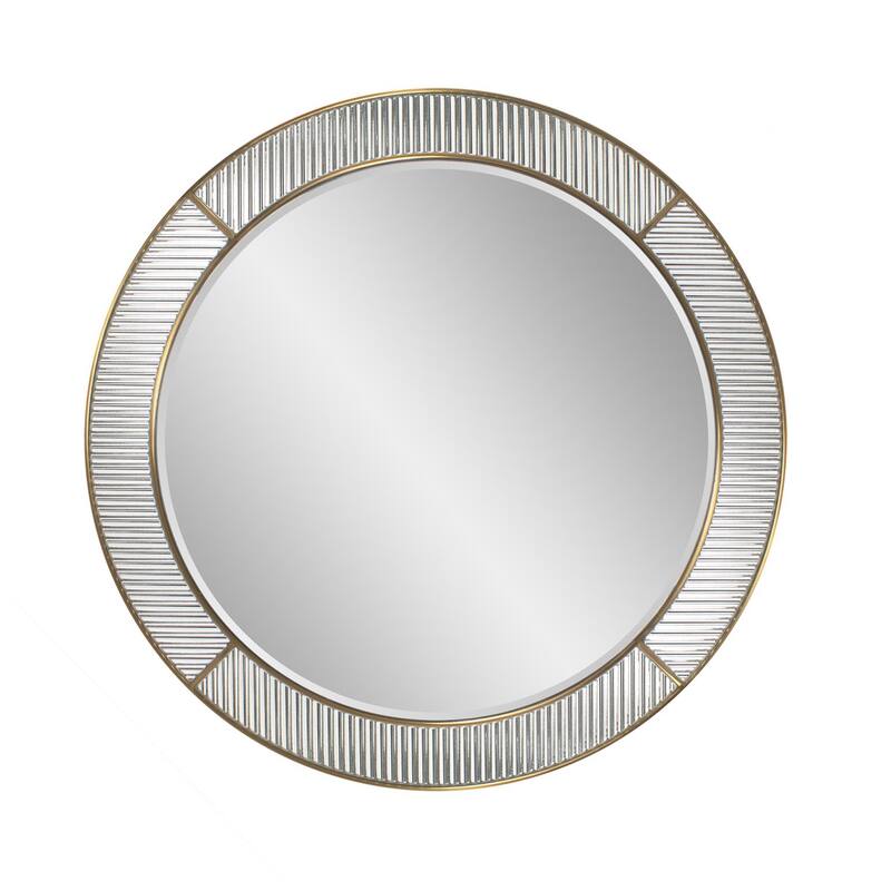 Frosted Round Wall Mirror