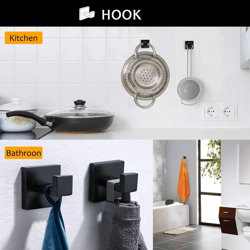 Topcraft Wall Mounted Stainless Steel Bathroom Accessory Set of 5